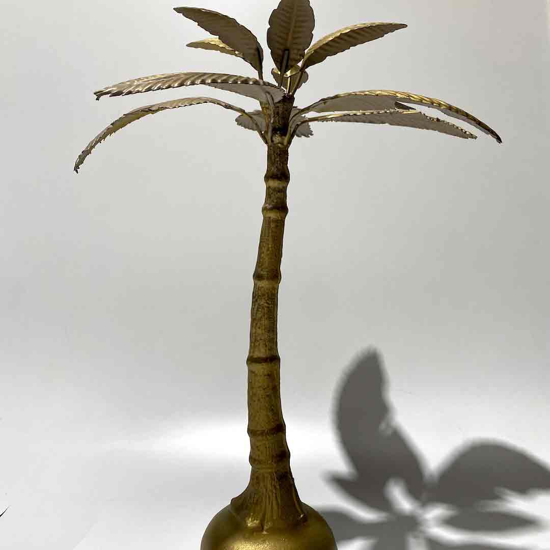 DECOR, Palm Tree Brass Gold 40cm H